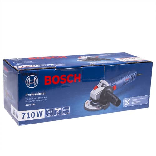 Купить Угловая шлифмашина BOSCH Professional GWS 700, 700 Вт 125 мм по низкой цене