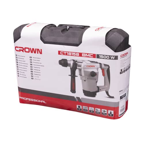 Купить Перфоратор CROWN CT18158 SDS-Plus 1500 Вт 6 Дж по низкой цене