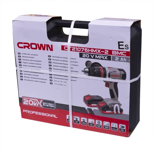 Купить Шуруповерт аккумуляторный CROWN B3 Plus CT21076HMX 2х2,0 Ач Li-Ion 20 В по низкой цене