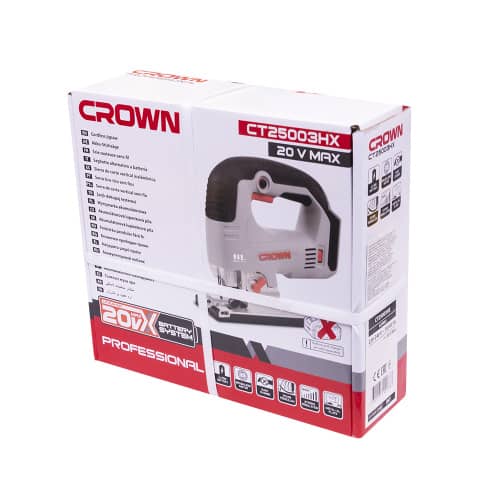 Купить Электролобзик аккумуляторный бесщеточный CROWN B3 Plus CT25003HX 20 В пропил 85 мм, без аккумулятора по низкой цене
