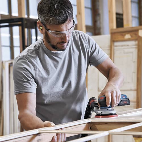 Купить Эксцентриковая шлифмашина бесщеточная BOSCH Professional GEX 18V-125, 18 В 125 мм, без аккумулятора по низкой цене