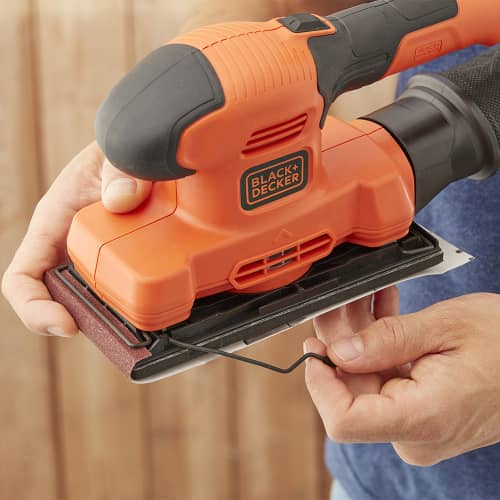 Купить Вибрационная шлифмашина Black&Decker BEW220-QS 150 Вт подошва 91х189 мм по низкой цене