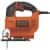 Купить Электролобзик Black&Decker KS701E-QS 520 Вт пропил 70 мм по низкой цене