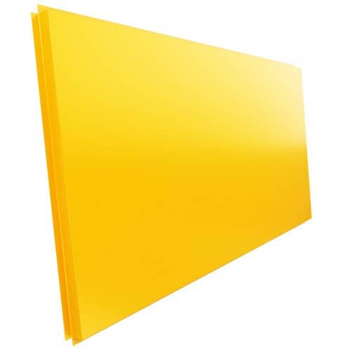 Купить Фасадная кассета Standard прямая 1170х545 мм RAL1003 (сигнальный желтый цвет) для наружной отделки дома по низкой цене