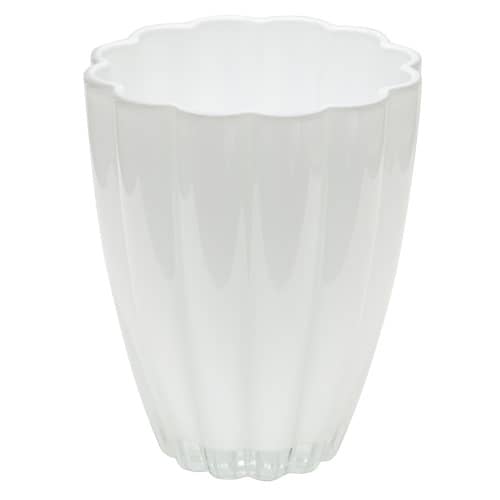 Купить Кашпо для орхидей стеклянное белое ISMENA 13 см по низкой цене