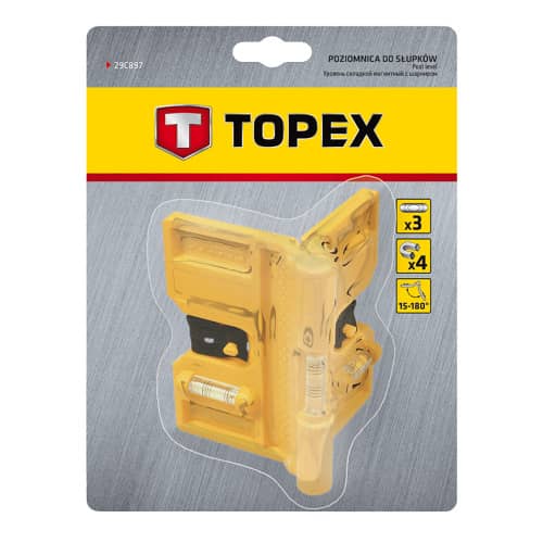 Купить Уровень для столбов складной магнитный TOPEX по низкой цене