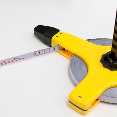 Купить Рулетка геодезическая 100 м стальное полотно по низкой цене