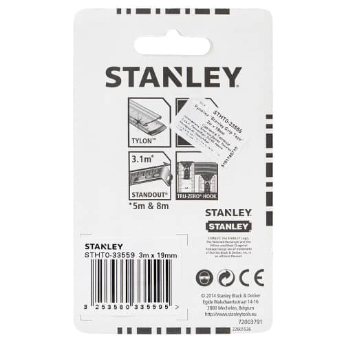 Купить Рулетка STANLEY grip tape 3 м х 19 мм по низкой цене