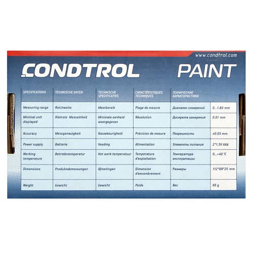 Купить Толщиномер лакокрасочного покрытия CONDTROL Paint по низкой цене