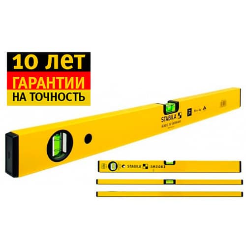 Купить Уровень строительный профи 80 см Stabila 2 глазка по низкой цене