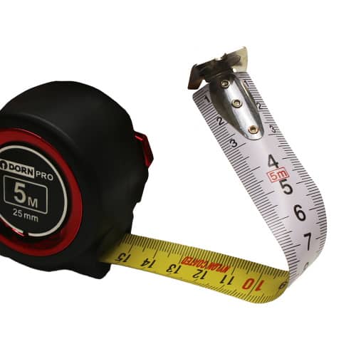 Купить Рулетка с автостопом DORN PRO магнитная 5 м х 25 мм нейлоновое покрытие по низкой цене