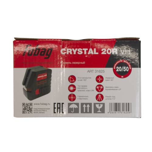 Купить Лазерный нивелир Fubag Crystal 20R VH 20 м по низкой цене