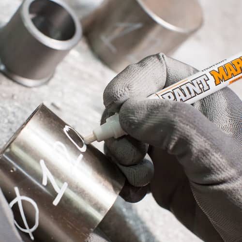 Купить Маркер-краска MunHwa Industrial промышленная 4 мм белая по низкой цене