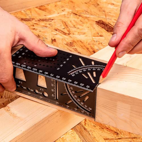 Купить Угольник алюминиевый 3D «японский» NEO Tools 72х155х215х62 мм по низкой цене