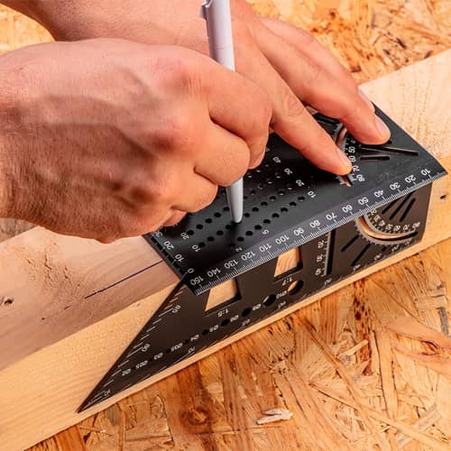 Купить Угольник алюминиевый 3D «японский» NEO Tools 72х155х215х62 мм по низкой цене