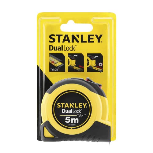 Купить Рулетка STANLEY Tylon Dual Lock с автостопом и фиксатором 5 м х 19 мм по низкой цене