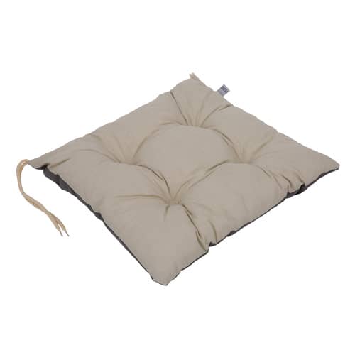Купить Подушка сидушка MALINDA 35х38х7 см бежевая по низкой цене