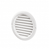 Купить Решетка VENTS МВ100бB, кругл. 128 мм, пластик, белая, 100 мм по низкой цене
