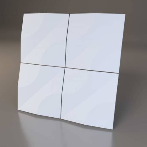 3D панель стеновая Relieffo Flexion 024 из пенополиуретана 600x600x30 мм