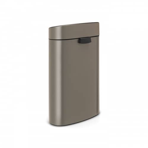 Купить Бак Brabantia Touch Bin New мусорный, платиновый, 40 л по низкой цене