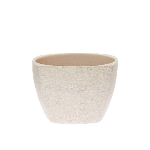 Купить Кашпо керамическое Бежевый камень квадрат d15 см по низкой цене