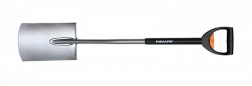 Купить Лопата Fiskars телескопическая, садовая, с закругленным лезвием по низкой цене