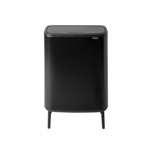 Купить Бак Brabantia Touch Bin Bo Hi мусорный, черный матовый, 2х30 л по низкой цене