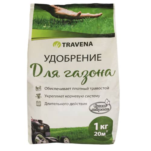 Купить Удобрение органо-минеральное Газонное 1 кг TM TRAVENA по низкой цене