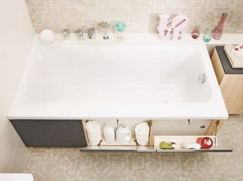 Купить Ванна Cersanit Smart левая, без ножек, белая, Сорт 1 170х80 см по низкой цене