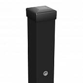 Купить Столб с гайкой для калиток и ворот Polargos высотой 1,5-1,8 м 2,4 м 70х70 мм оцинкованная покраска по низкой цене