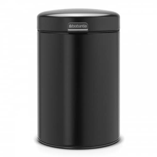 Купить Бак Brabantia newicon мусорный, настенный, черный матовый, 3 л по низкой цене
