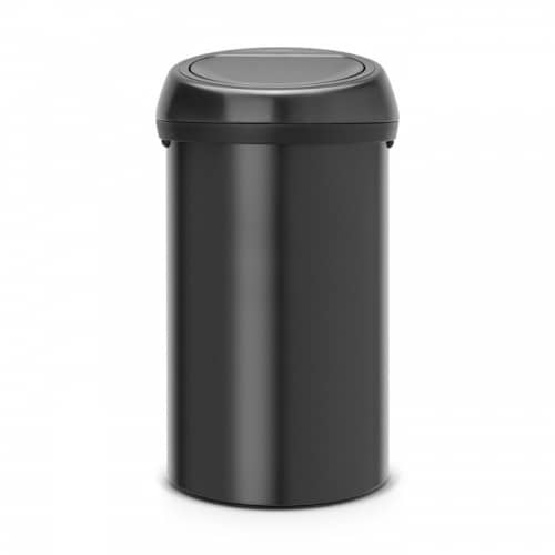 Купить Бак Brabantia Touch Bin New мусорный, черный матовый, 60 л по низкой цене