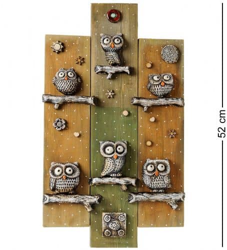 Купить KK-529 Панно КоКо Шамель "Совиная семья" шамот по низкой цене