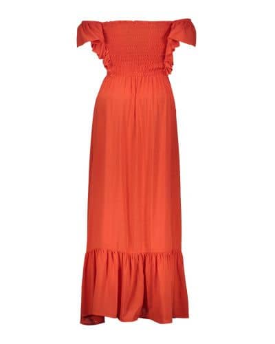 Купить Платье Piazza Italia длинное, коралловое по низкой цене