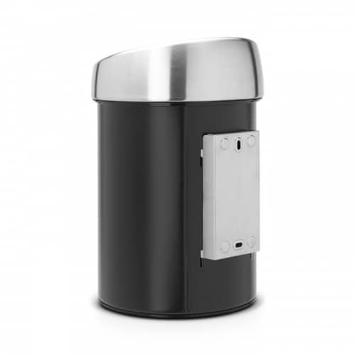 Купить Бак Brabantia Touch Bin New мусорный, черный матовый, 3 л по низкой цене