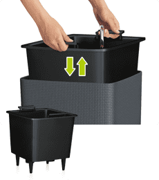 Купить Кашпо Lechuza Cube Color LS 35 см по низкой цене