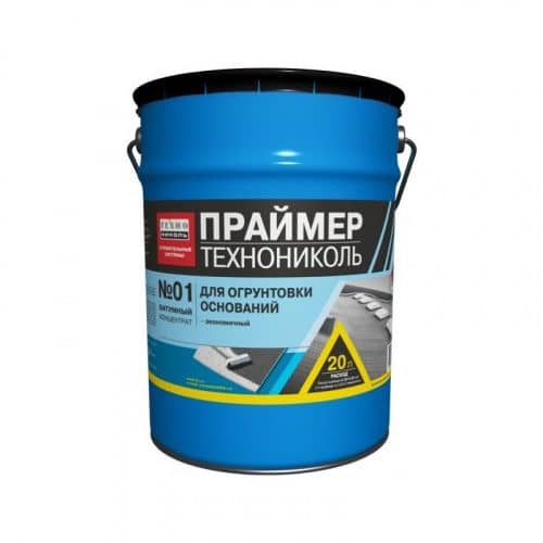Купить Праймер Технониколь №01 битумный, 20 л по низкой цене