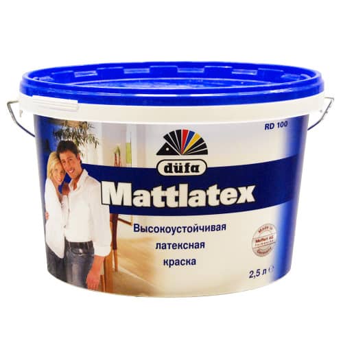 Купить Краска моющаяся латексная dufa Mattlatex 2,5 л по низкой цене