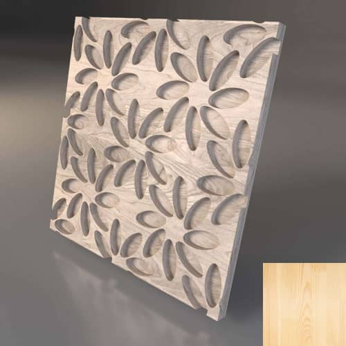 3D панель стеновая Relieffo Flowers (Сосна) Д003С 600х600х30 мм
