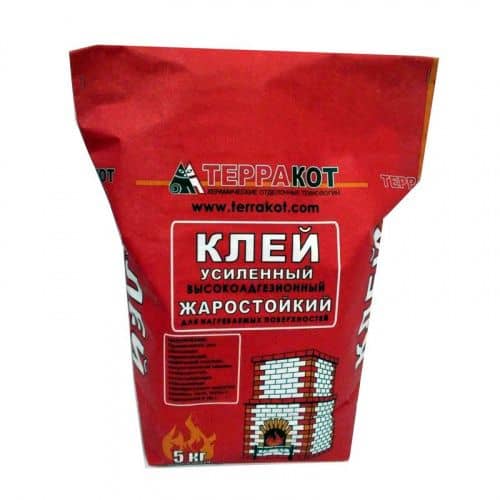 Купить Клей ТЕРРАКОТ для печной плитки жаростойкий 5 кг по низкой цене
