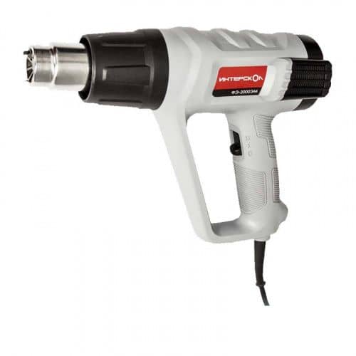 Купить Фен Интерскол ФЭ-2000 ЭМ электрический, 2000 Вт, 50-600 град., кейс по низкой цене