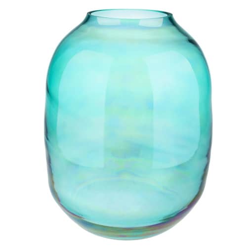 Купить Ваза Эвис Вольга-2 Бирюзовый люстр, 29,5 см по низкой цене