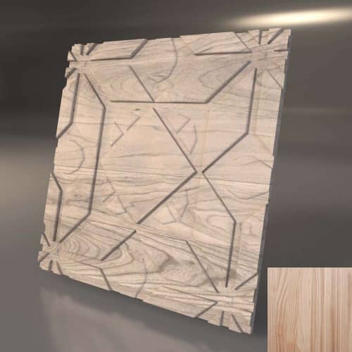 3D панель стеновая Relieffo Geometry (Дуб) Д033Д 600х600х30 мм