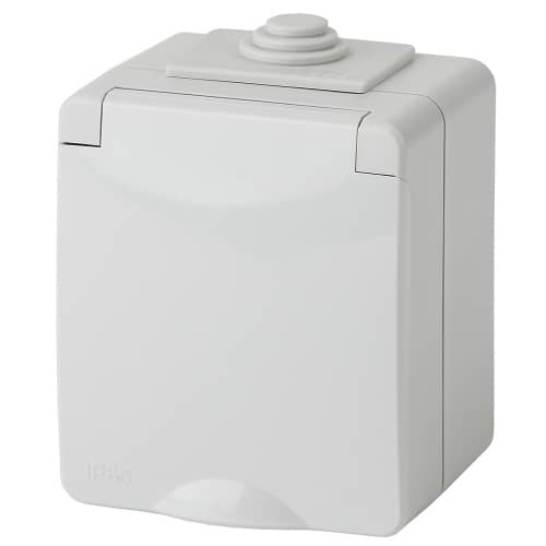 Купить Розетка Эра Эксперт с заземлением серая по низкой цене