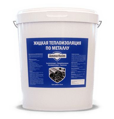 Купить Теплоизоляция Ammerheim Металл Зима жидкая 20 л по низкой цене