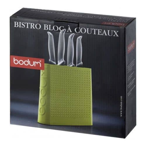 Купить Подставка для ножей BODUM Bistro, цвет зеленый по низкой цене