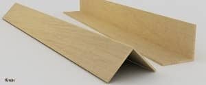 Угол ПВХ отделочный, клен, 20x20 мм, 2,7 м