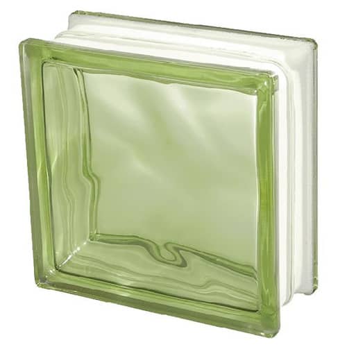 стеклоблок волна зеленый 19х19х8 см Купить Стеклоблок Волна зеленый 19х19х8 см по низкой цене