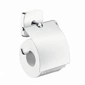 Купить Держатель для туалетной бумаги Hansgrohe PuraVida с крышкой латунный хром 41508000 по низкой цене