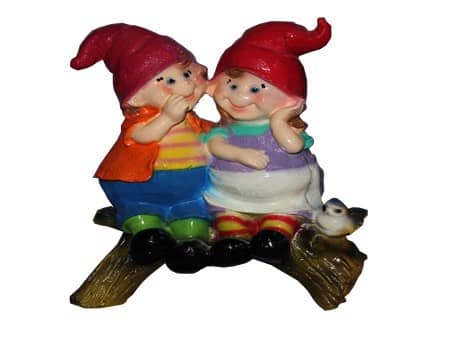 Купить Фигурка Мальчик и девочка на ветке садовая по низкой цене